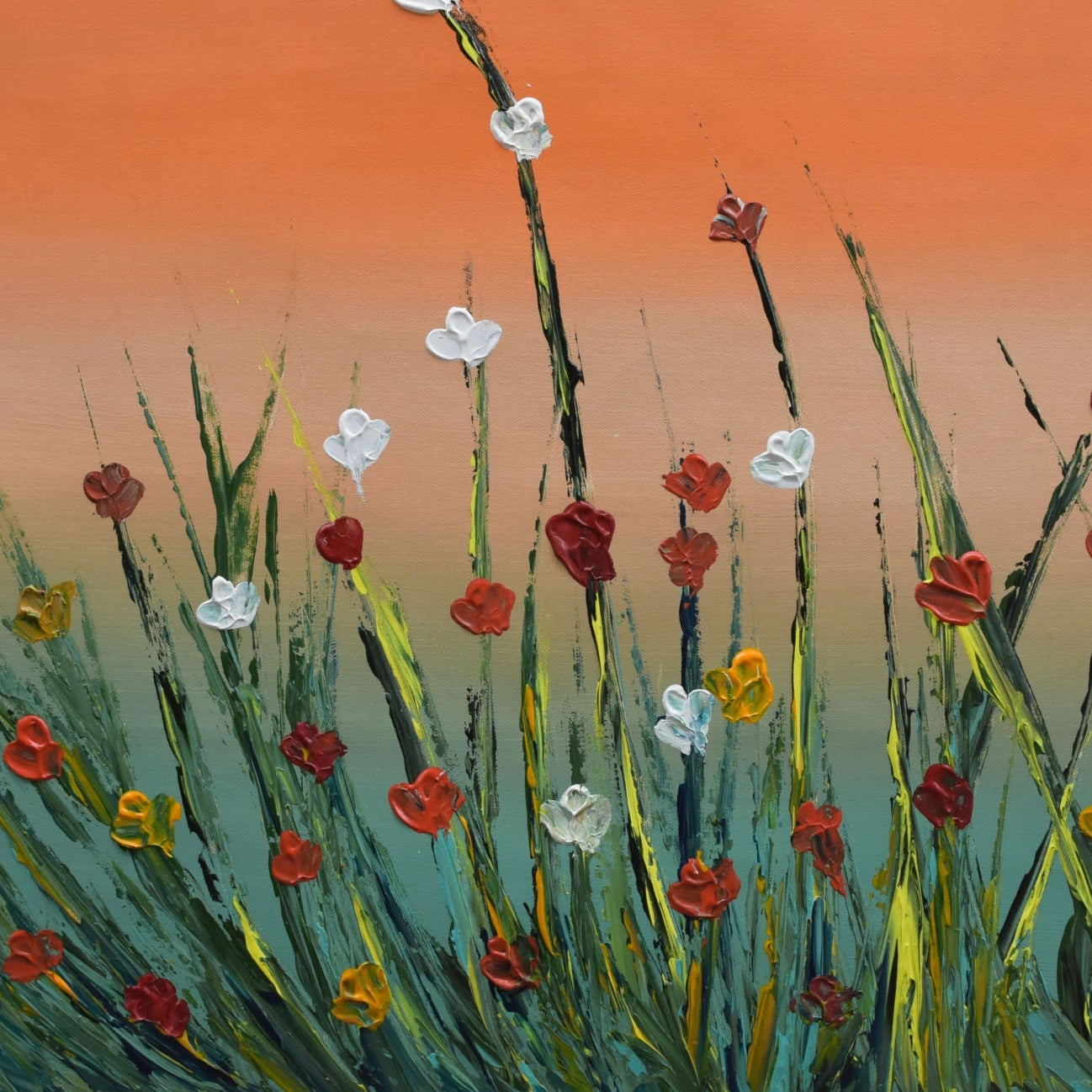 Meadows, Acrylic on Canvas, Handmade Wall Painting - Deczo