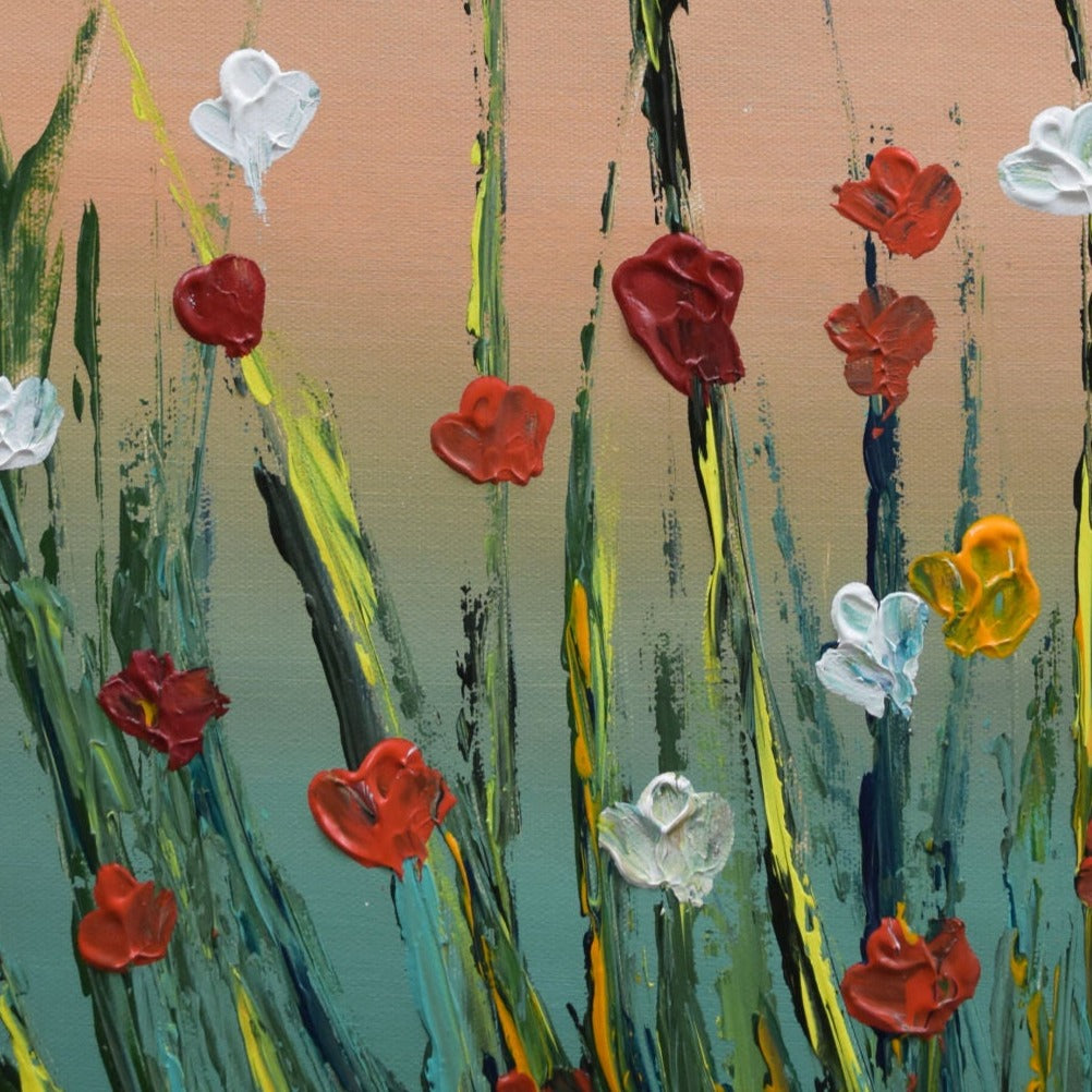 Meadows, Acrylic on Canvas, Handmade Wall Painting - Deczo