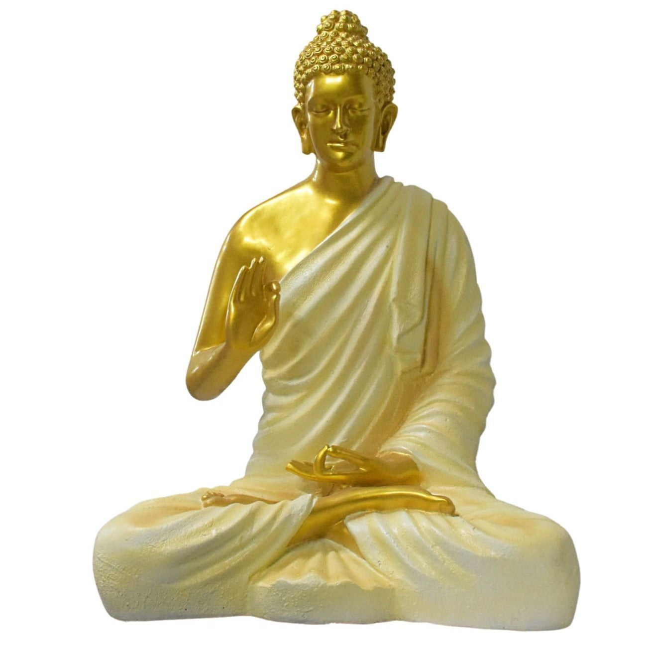 3 Feet  XXL Size Meditating Lord Buddha :Golden - Deczo