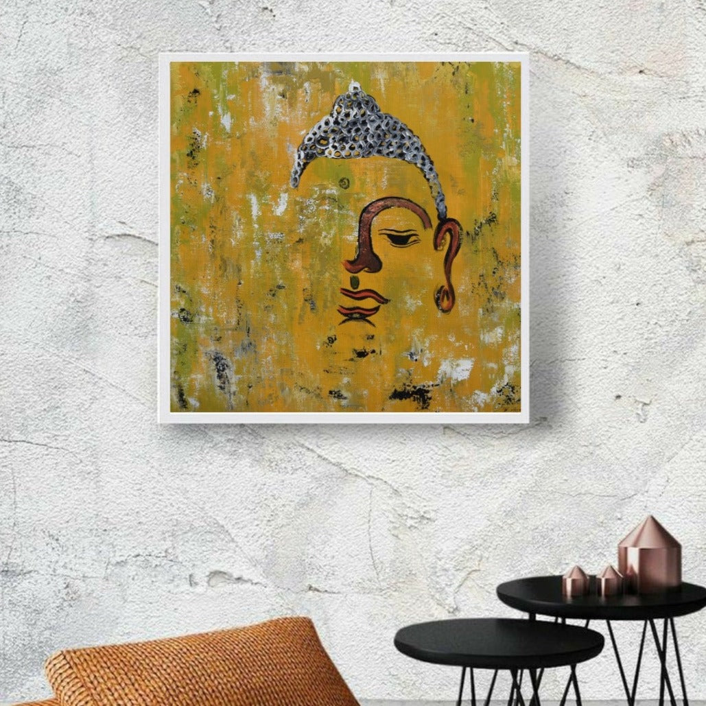 The Awakening 2, Acrylic on Canvas, Handmade Wall Painting :23x23 inches - Deczo