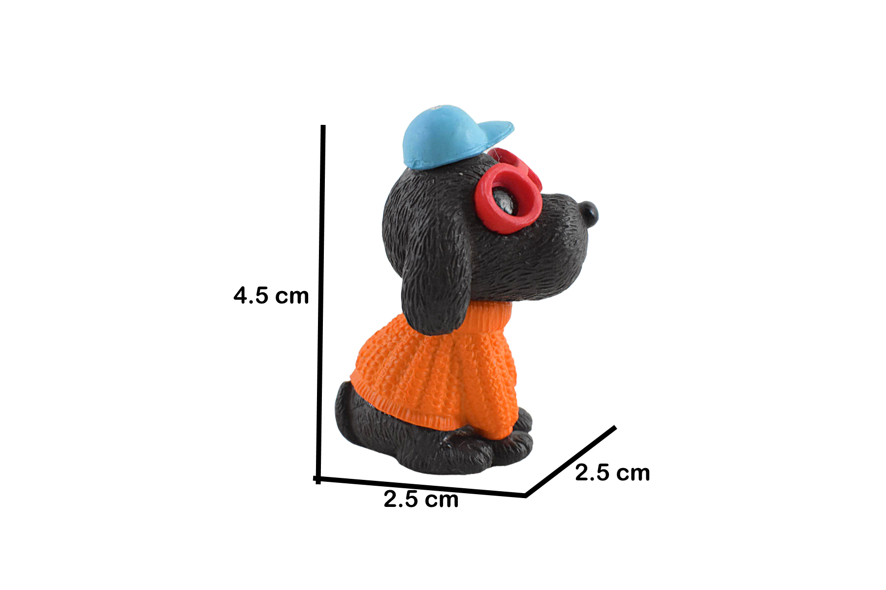 Miniature Dog wearing Cap for Garden Decor - Deczo