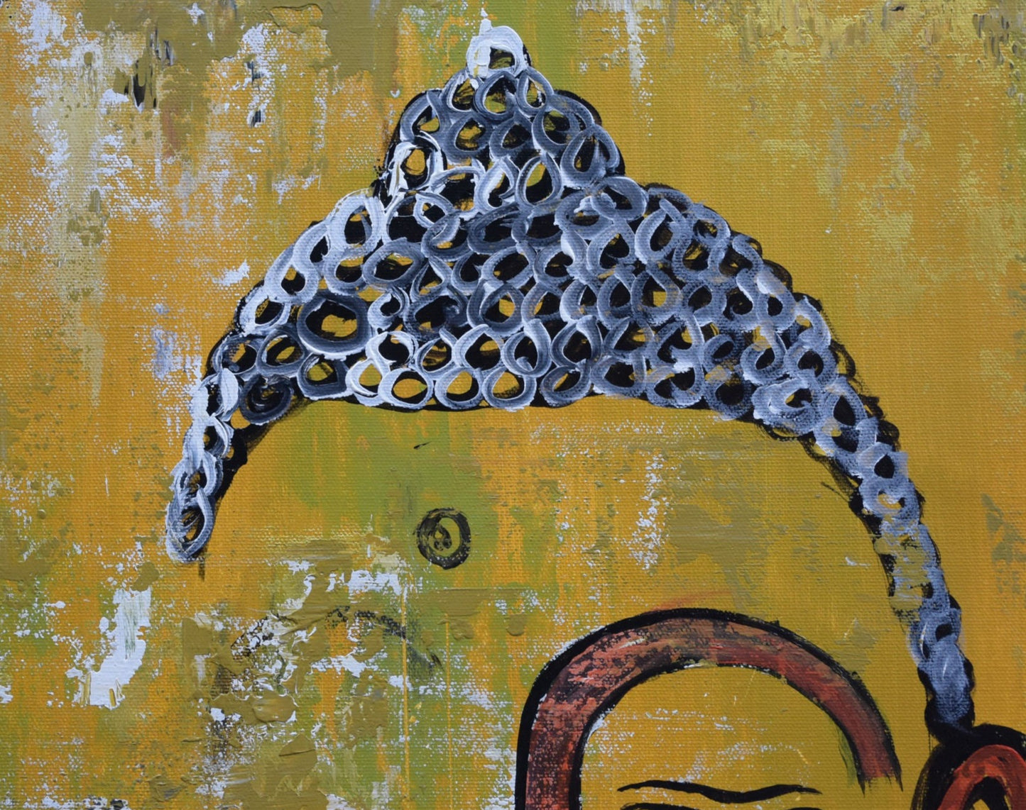 The Awakening 2, Acrylic on Canvas, Handmade Wall Painting :23x23 inches - Deczo