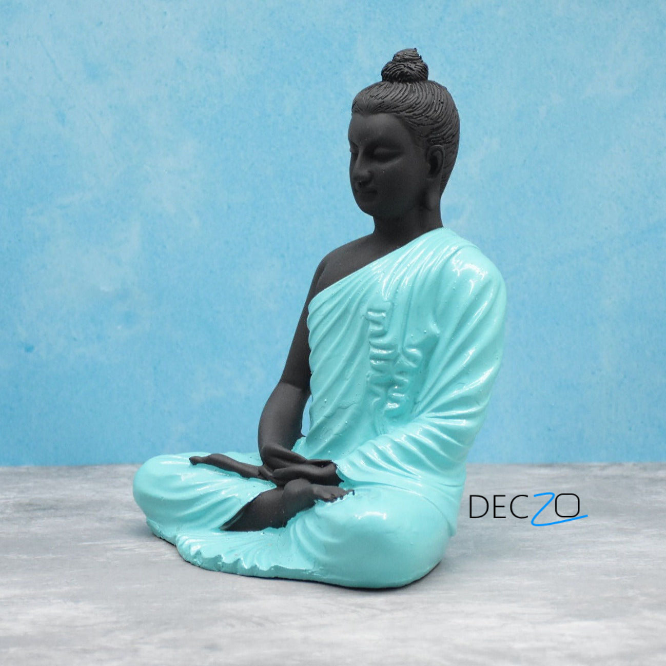 Gracious Yogi Sitting Buddha :  Blue-Black - Deczo