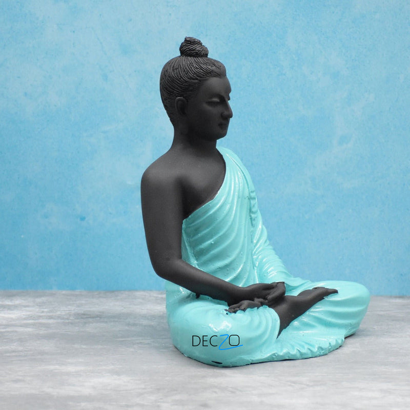 Gracious Yogi Sitting Buddha :  Blue-Black - Deczo