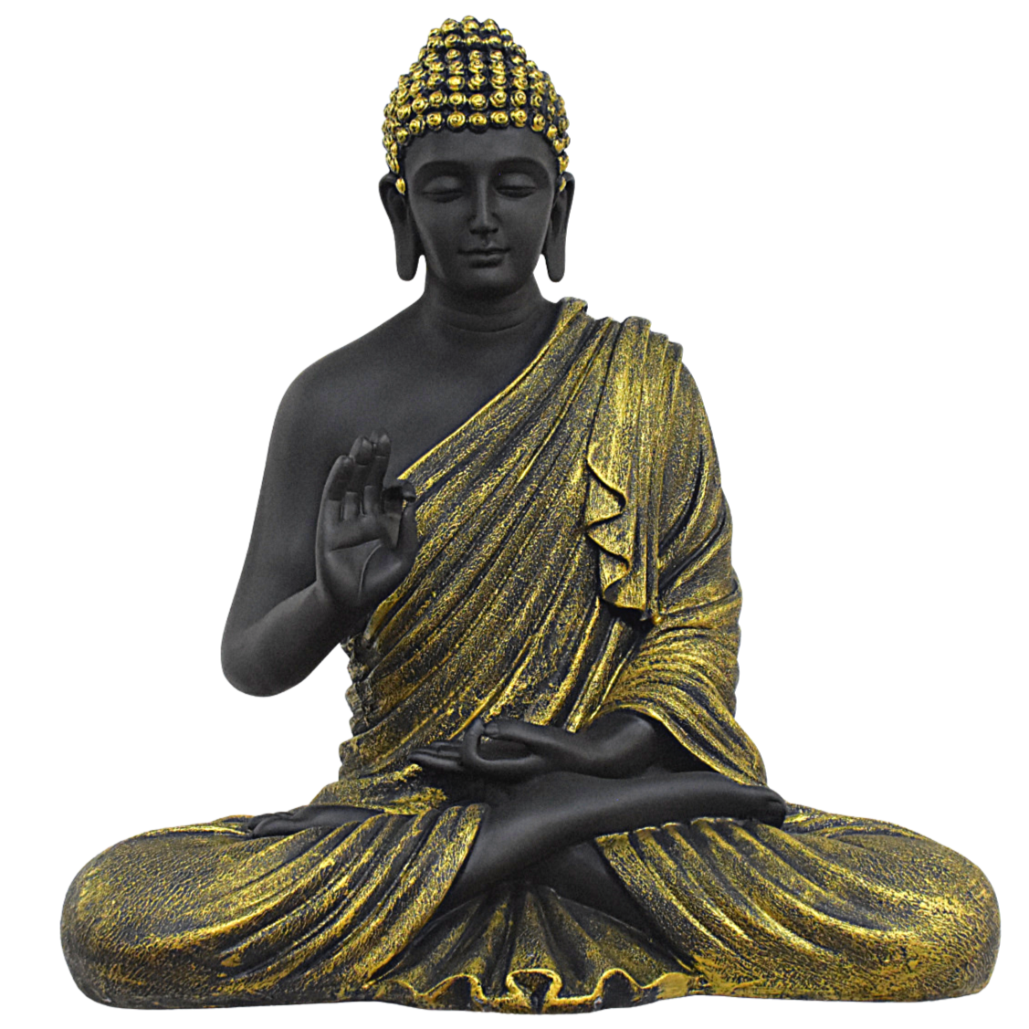 2 Feet XL Size Meditating Lord Buddha : Golden - Deczo