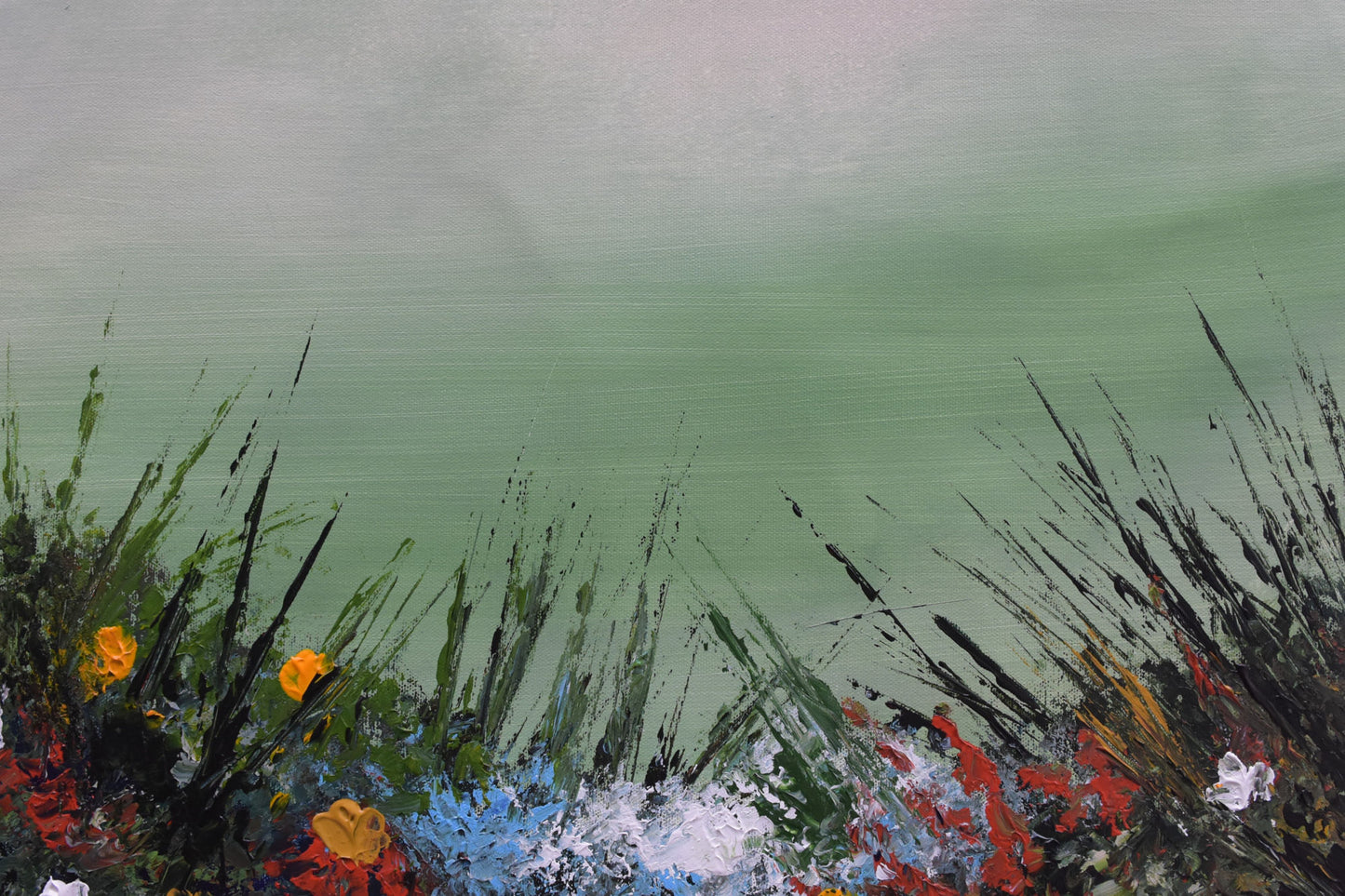 Meadows 2, Acrylic on Canvas, Handmade Wall Painting - Deczo