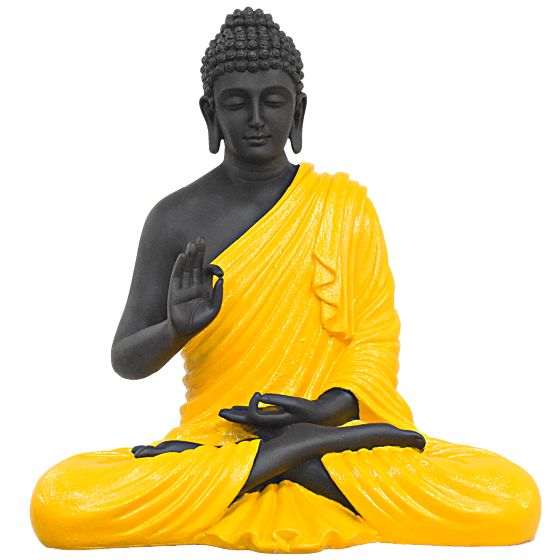 2 Feet XL Size Meditating Lord Buddha : Yellow - Deczo