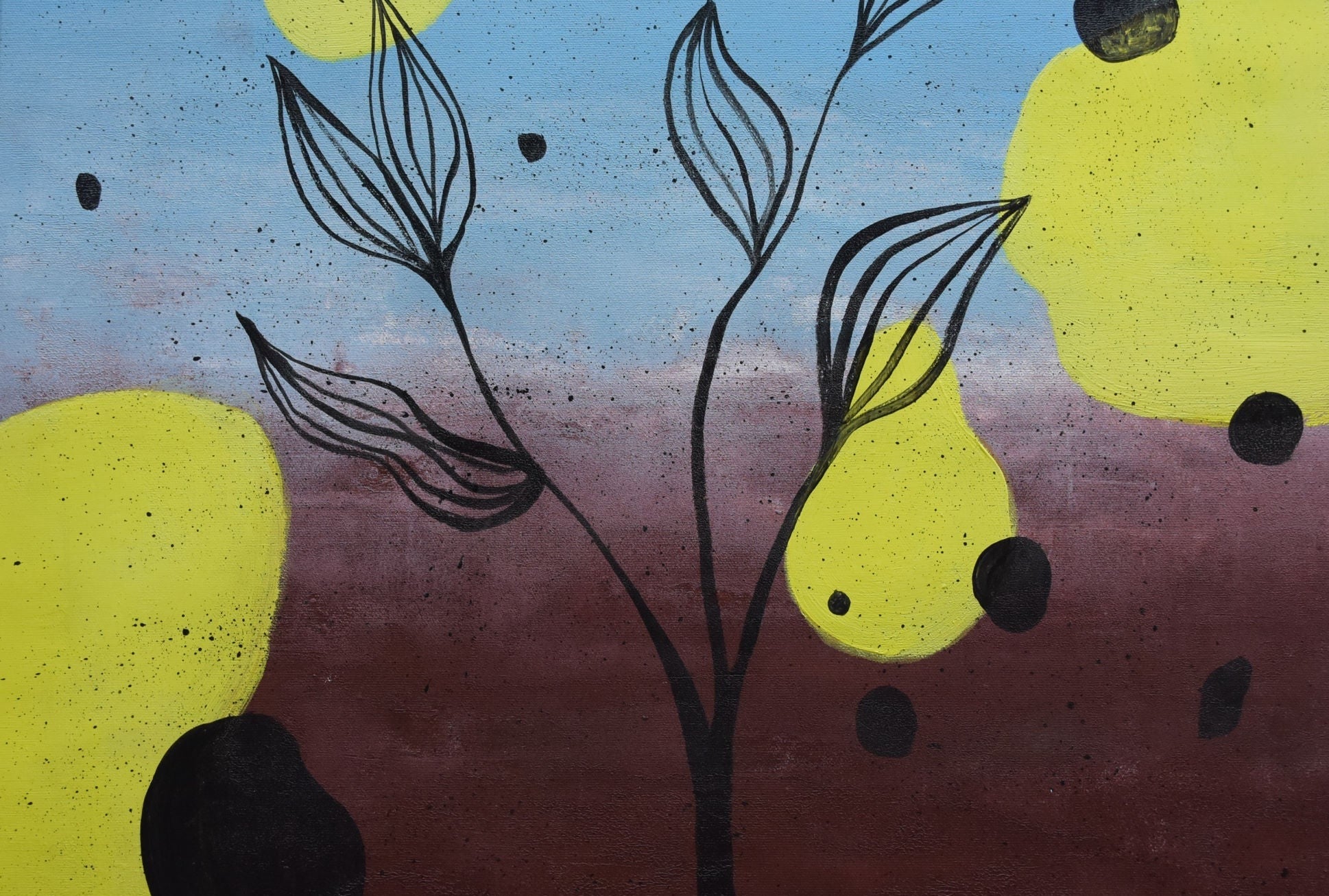 Spirit of Nature, Acrylic on Canvas, Handmade Wall Painting: 23x23 inches - Deczo