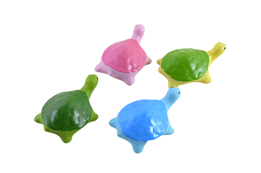 Miniature Turtle for Garden Decor, Garden Tray, Terrariums : Set of 4 - Deczo