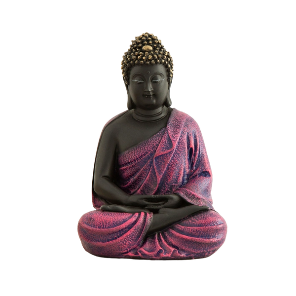 Handcrafted Meditating  Buddha Statue : Pink - Deczo