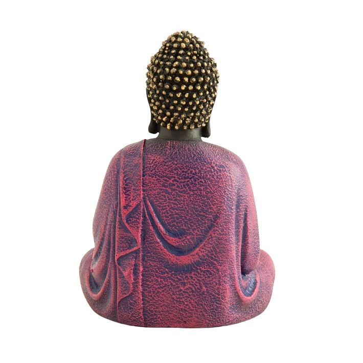 Handcrafted Meditating  Buddha Statue : Pink - Deczo