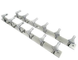 Long Strip Duck Shape Stainless Steel Door Hooks/ Hanger (Number of Hanger 2, Number of Legs 6) - Deczo