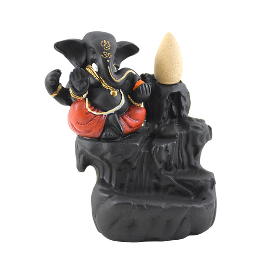 Sitting Ganesha Incense Holder - Deczo