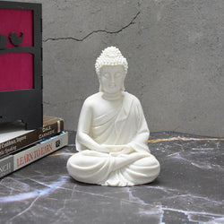 Meditating Buddha Polyresin Figurine, 14 cm - Deczo