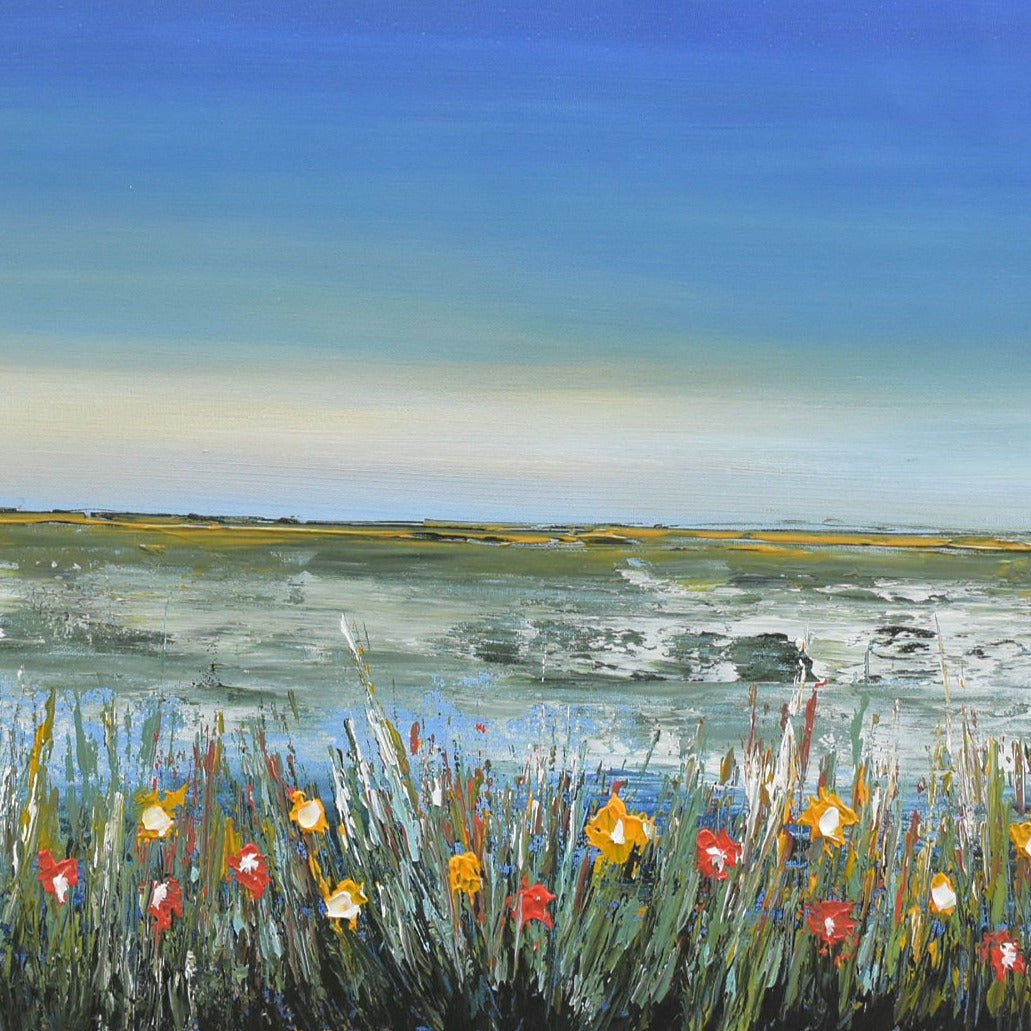 Nature's Bliss Handmade Acrylic on Canvas Abstract Wall Painting - Deczo