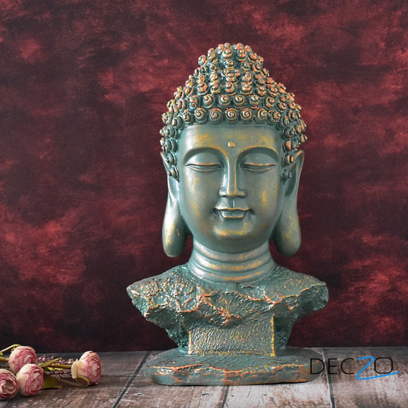 The Amoghasiddhi Buddha Head Statue - Large - Deczo