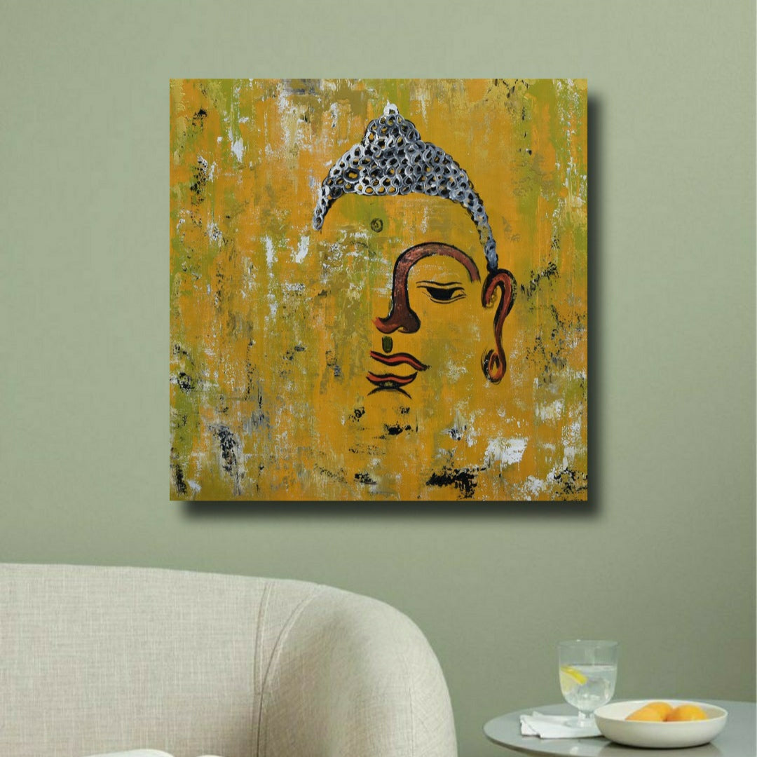 The Awakening 2, Acrylic on Canvas, Handmade Wall Painting :23x23 inches - Deczo