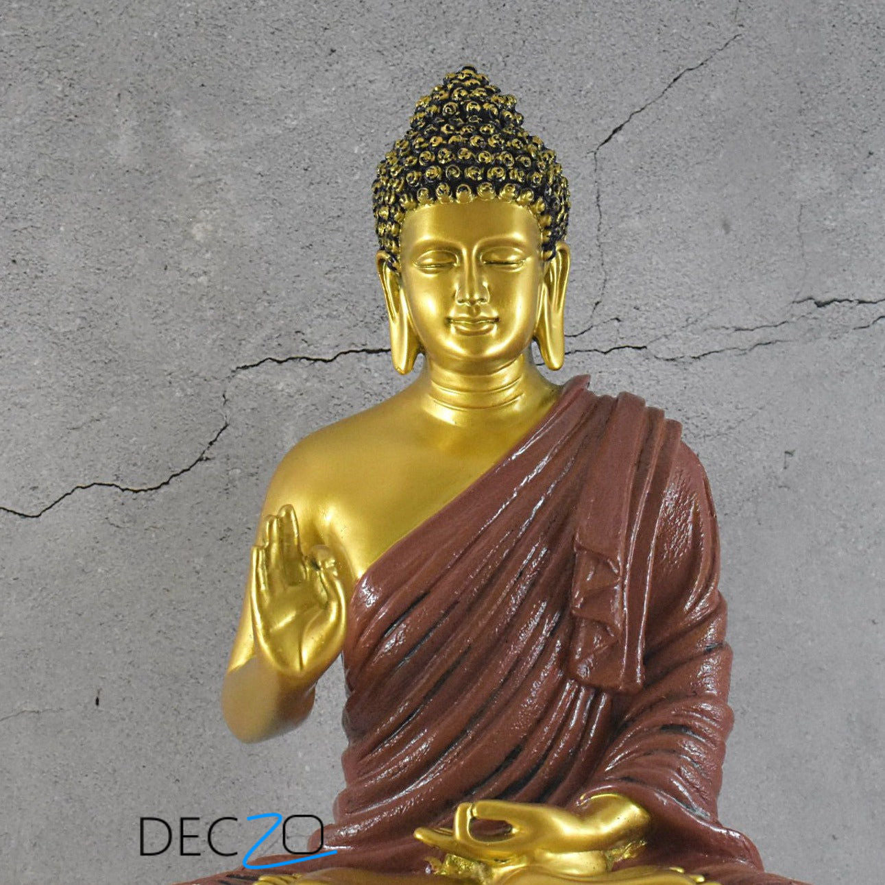 Golden Touch Blessing Buddha Statue - Deczo