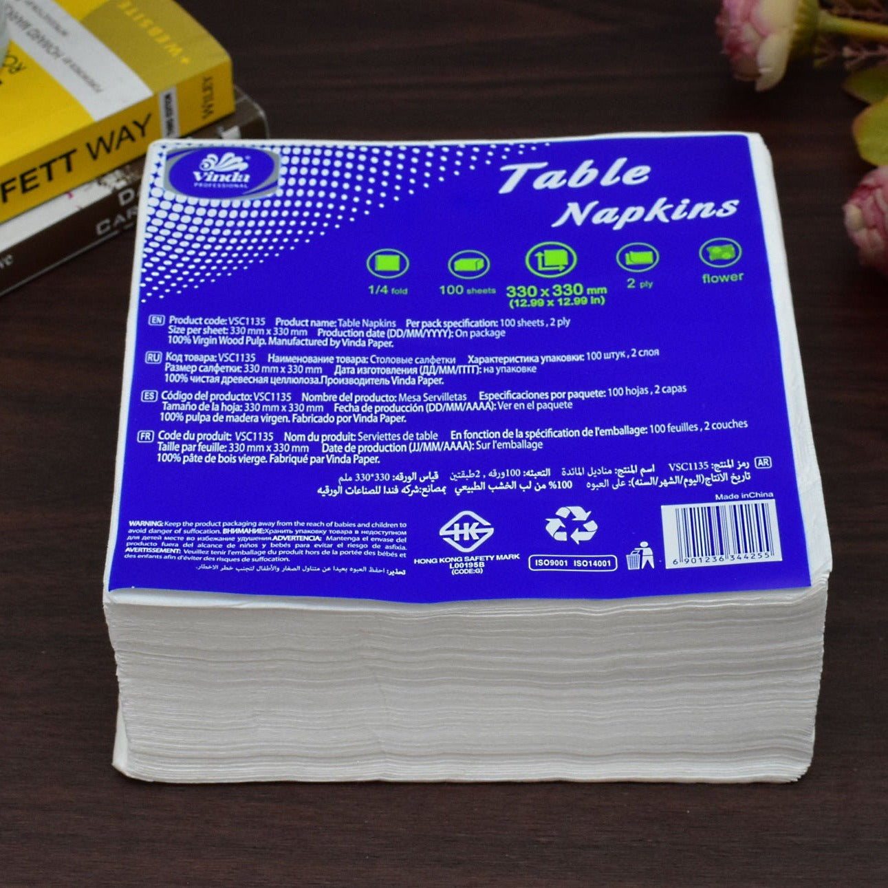 Vinda Premium Table Tissues with Great Absorbency : 400 Pieces - Deczo