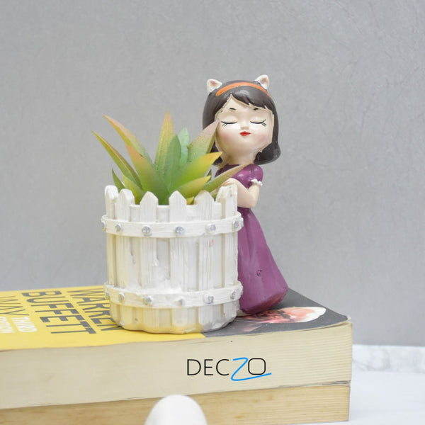 Girls With Basket Planter : Combo - Deczo