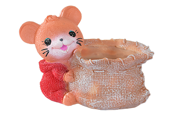 Baby Bear with Bori  Resin Succulent Pot - Deczo
