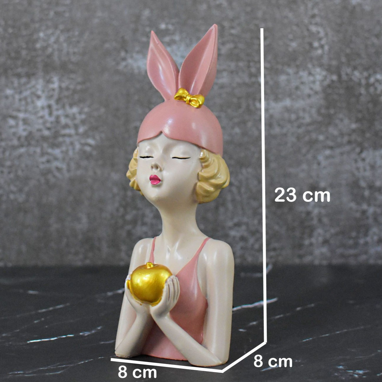 The Girl holding apple : Pink - Deczo