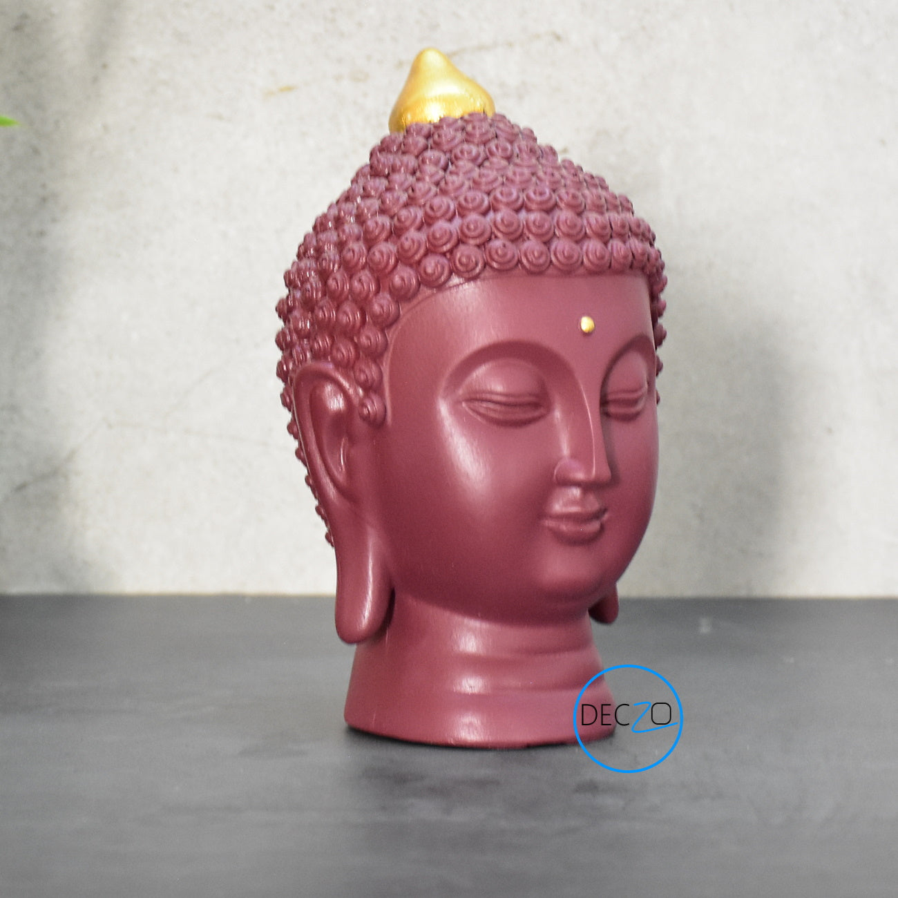 Moksha Buddha Head for Meditation ,Gift, Decor (Cherry)