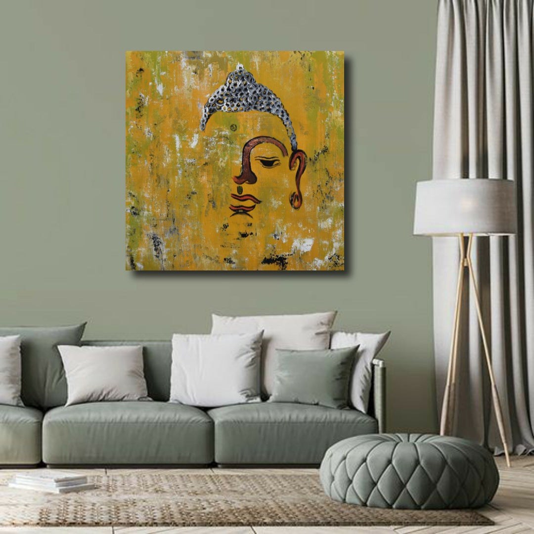 The Awakening 2, Acrylic on Canvas, Handmade Wall Painting :23x23 inches - Deczo