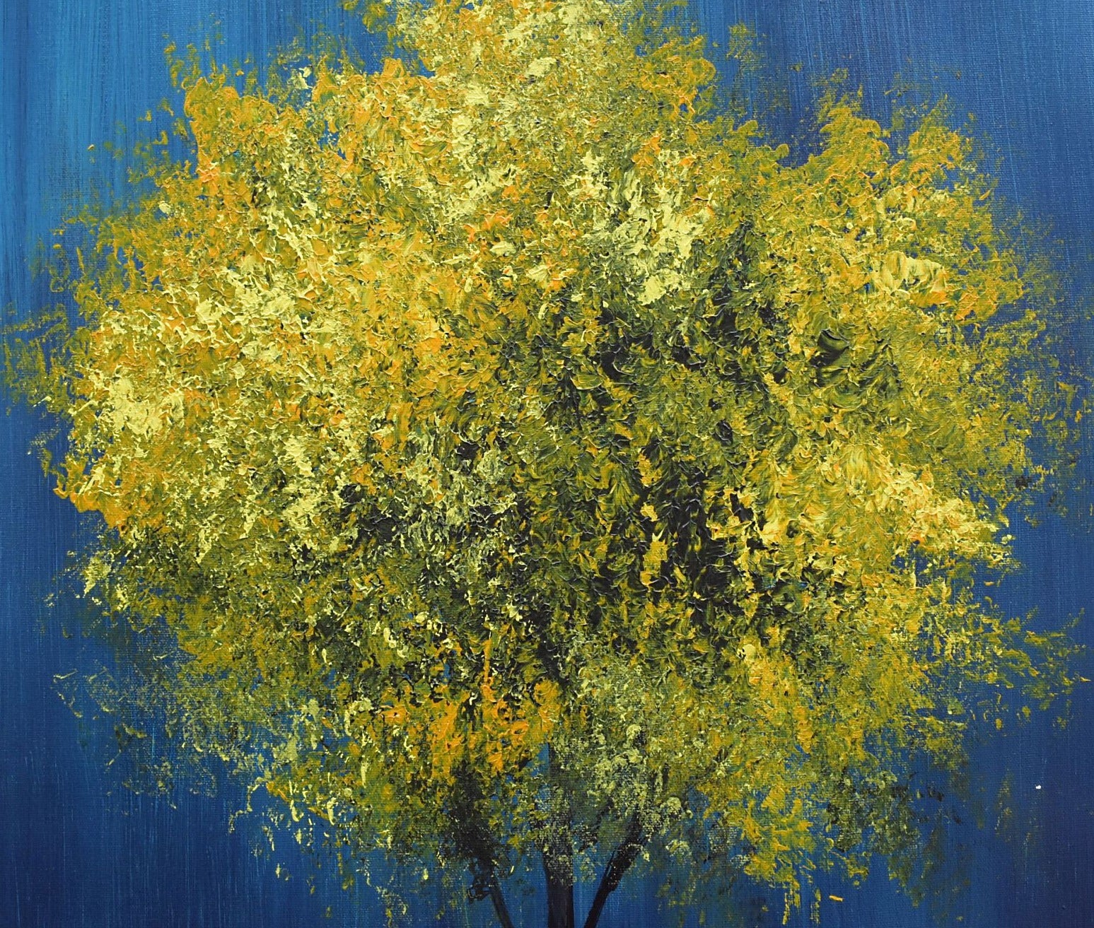 Nature  Handmade Acrylic on Canvas Wall Painting - Deczo