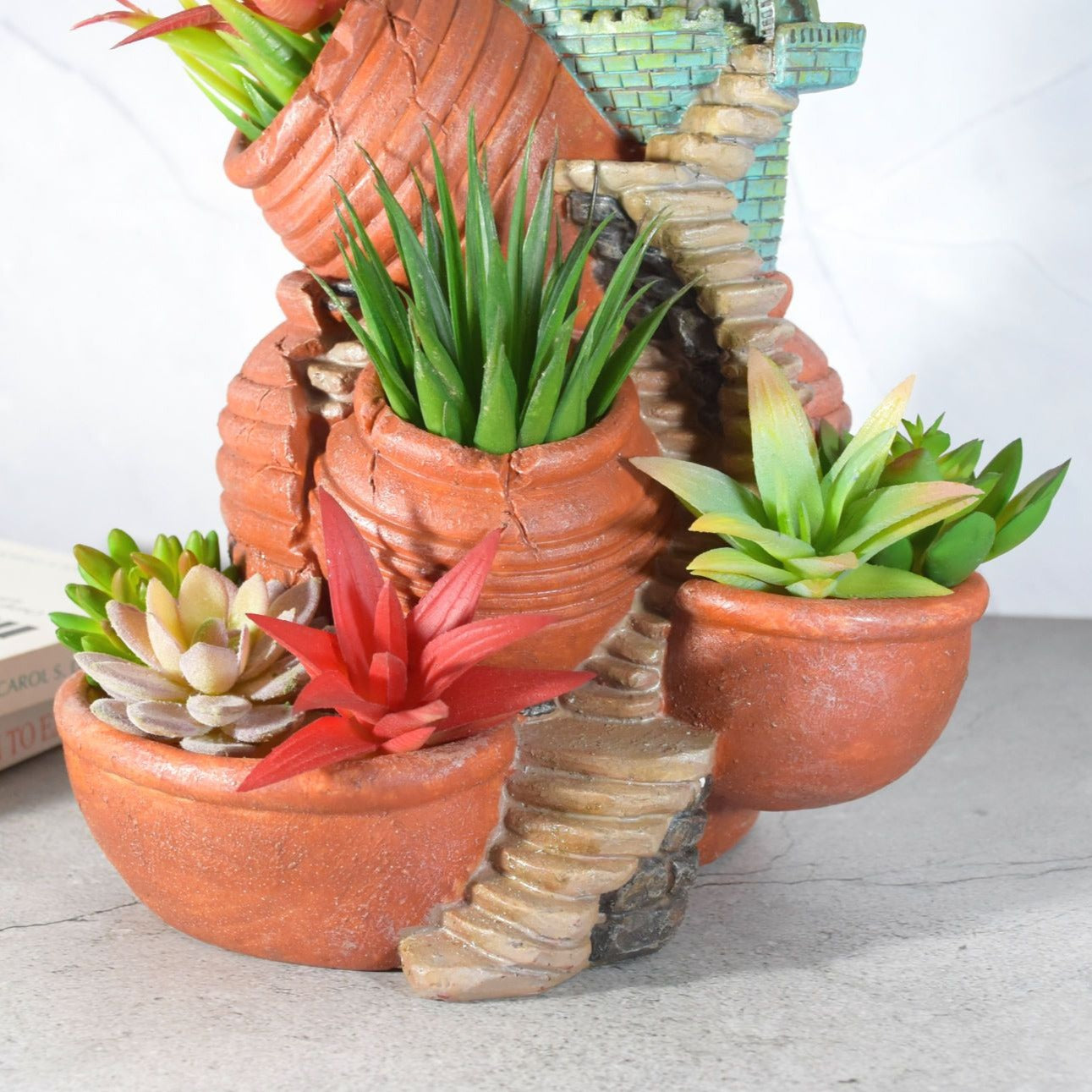 Rapunzel's Castle Resin Succulent Pot - Deczo