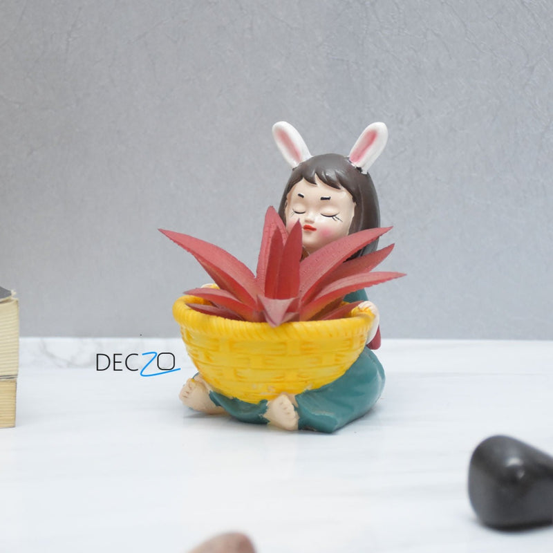 Girls With Basket Planter : Combo - Deczo