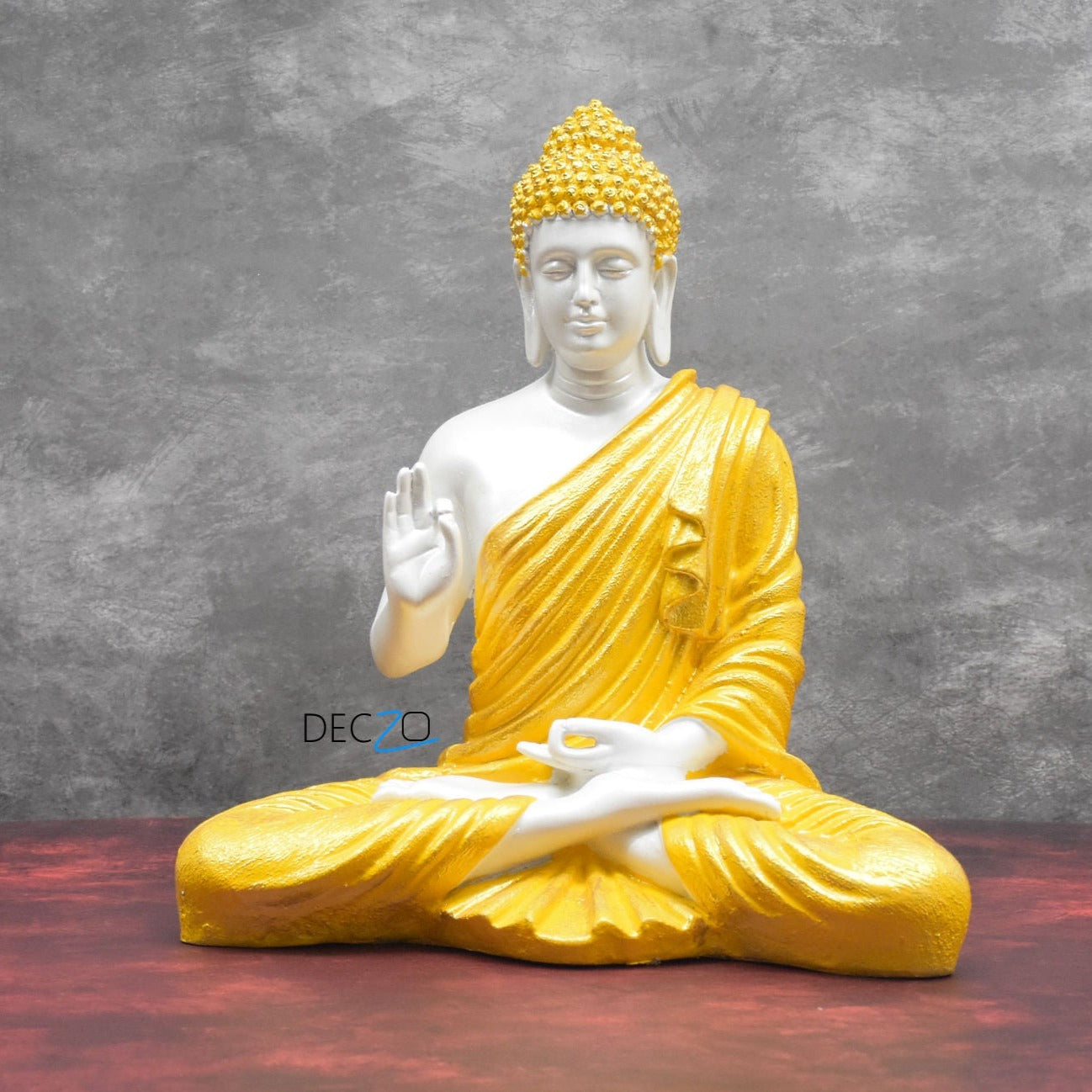 Large Blessing Buddha Statue : Pearl Yellow - Deczo