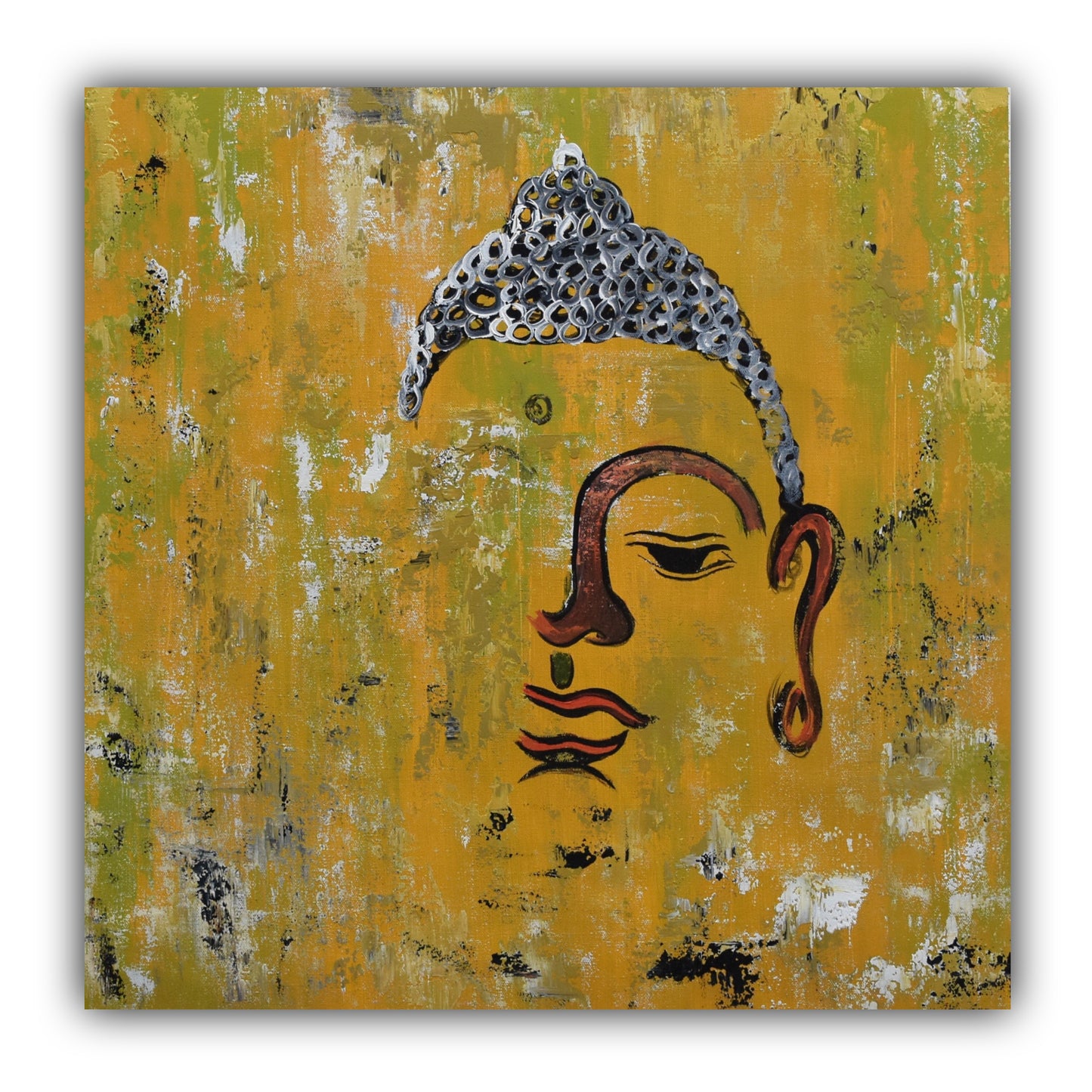 The Awakening 2, Acrylic on Canvas, Handmade Wall Painting :23x23 inches - Deczo