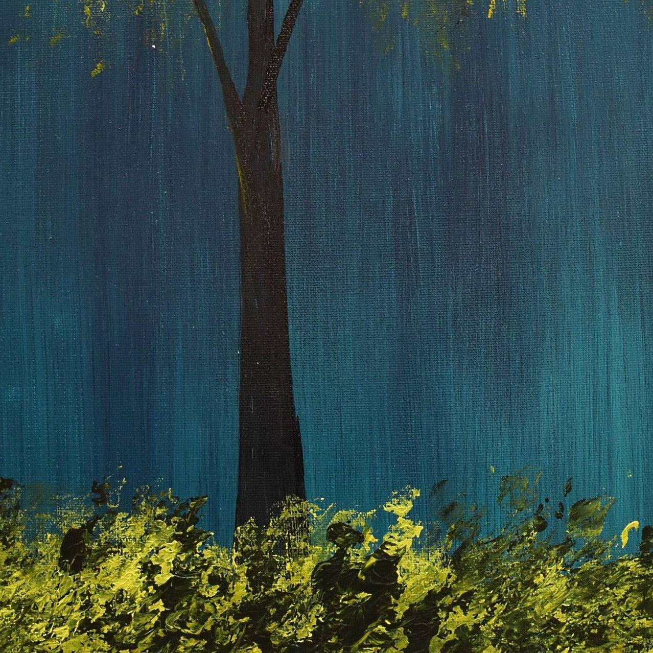 Nature  Handmade Acrylic on Canvas Wall Painting - Deczo