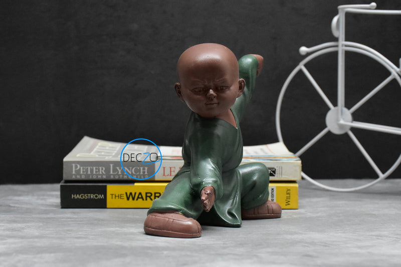 Kung Fu Monk for Gift, Decor (15x14x9 CM)
