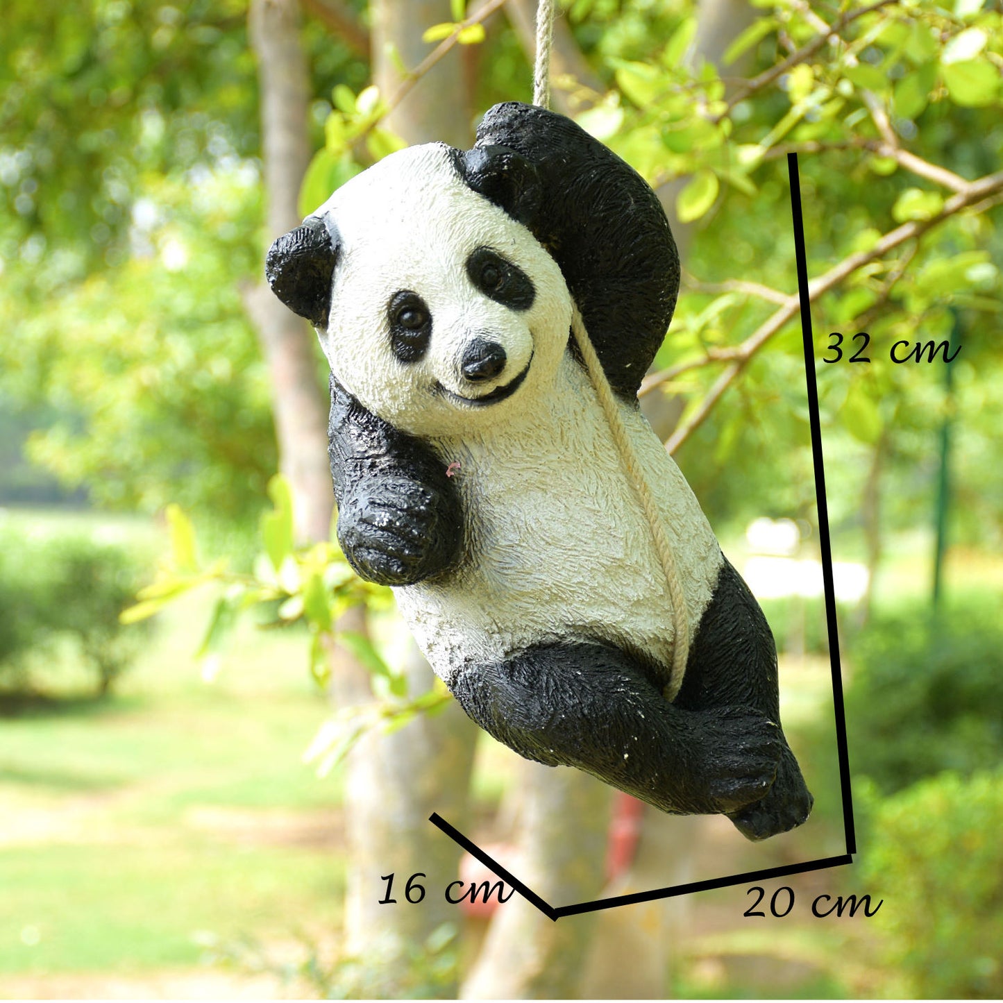 Panda Hanging on Tree Garden Decor - Deczo
