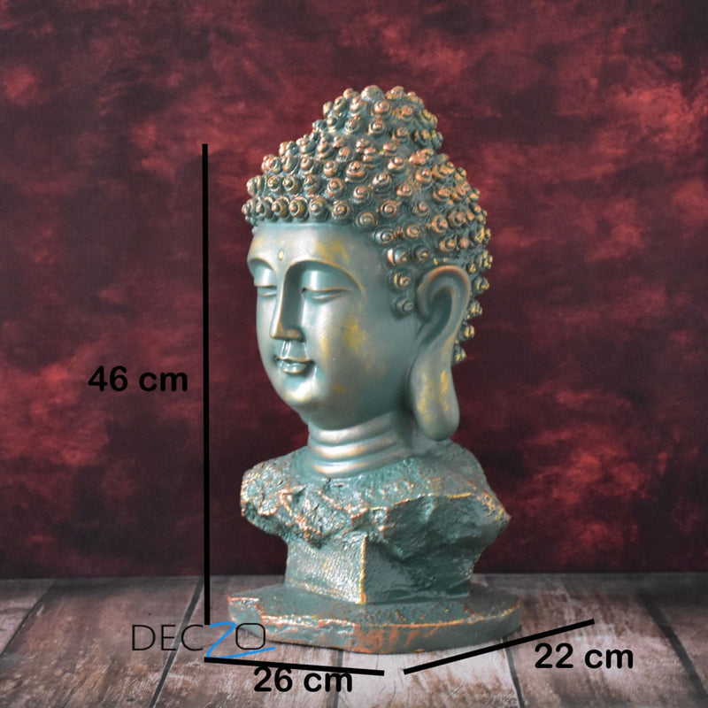The Amoghasiddhi Buddha Head Statue - Large - Deczo