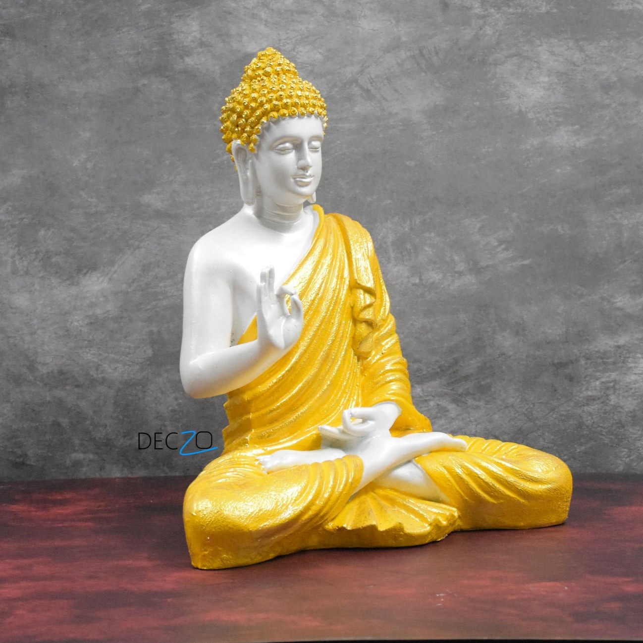 Large Blessing Buddha Statue : Pearl Yellow - Deczo