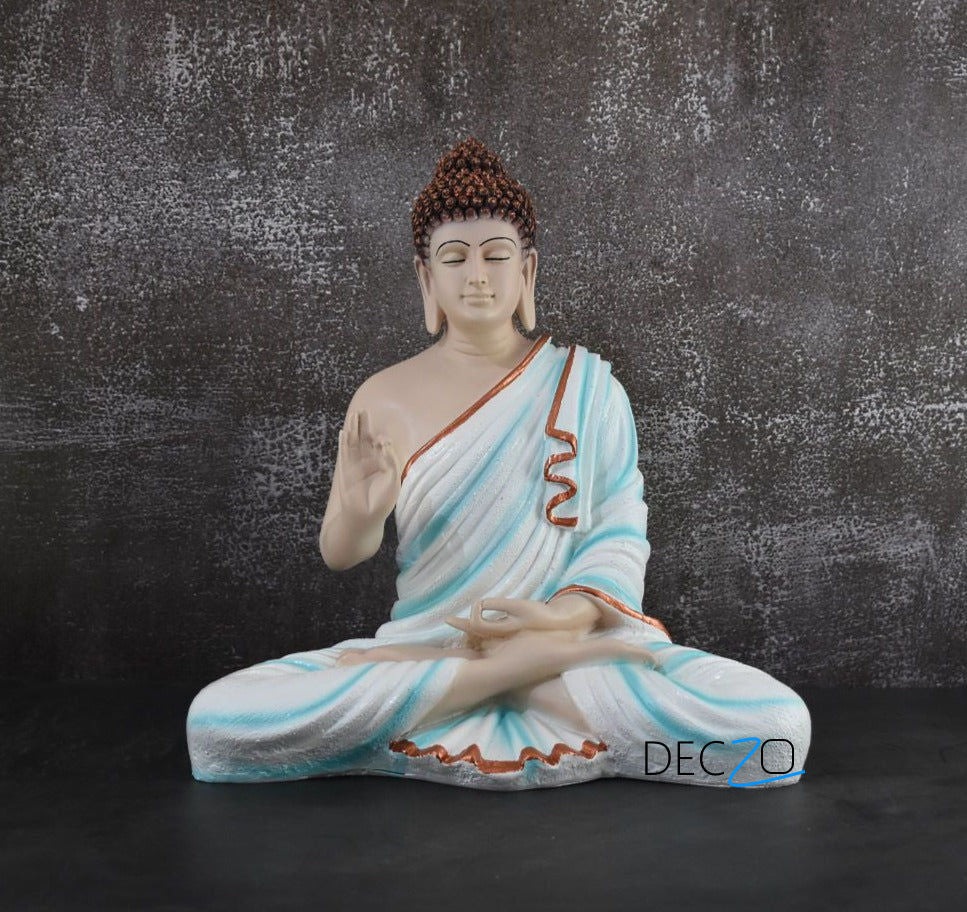 Handcrafted Divine Buddha Idol : Multicolor - Deczo