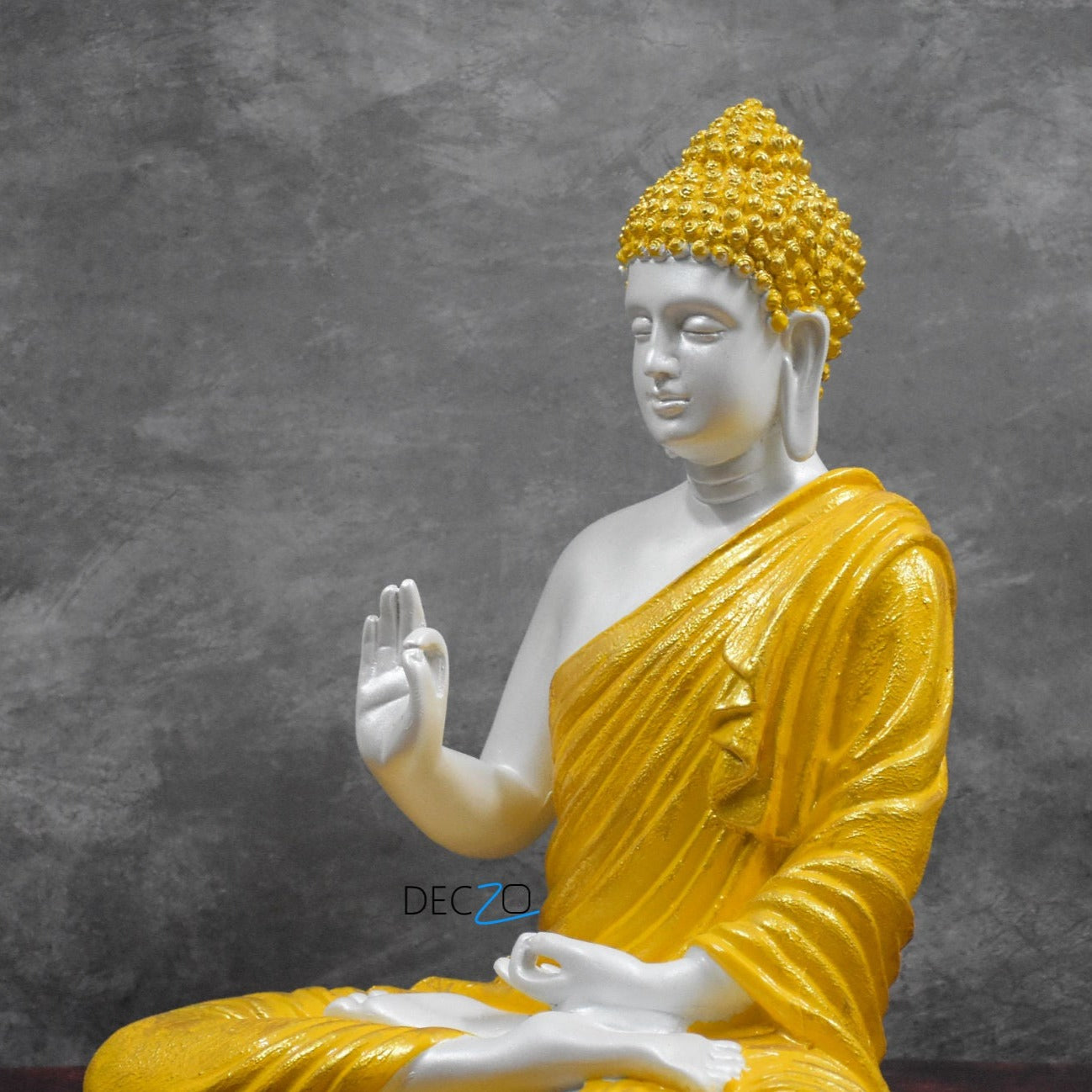 Large Blessing Buddha Statue : Pearl Yellow - Deczo