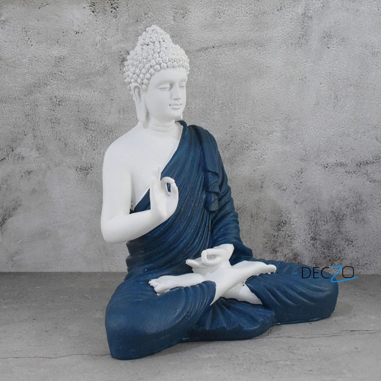 Large Blessing Buddha Statue : Royal Blue - Deczo