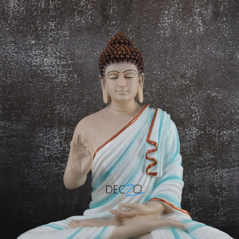 Handcrafted Divine Buddha Idol : Multicolor - Deczo