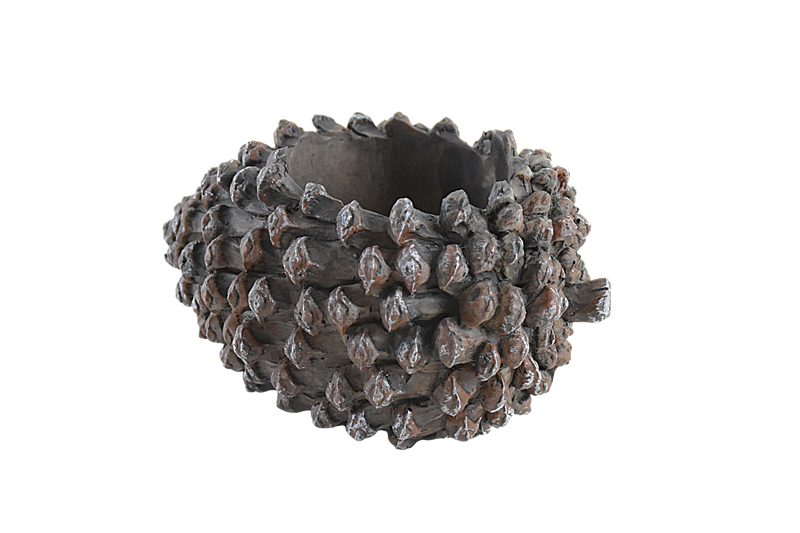Pine Fruit Resin Succulent Pot - Deczo