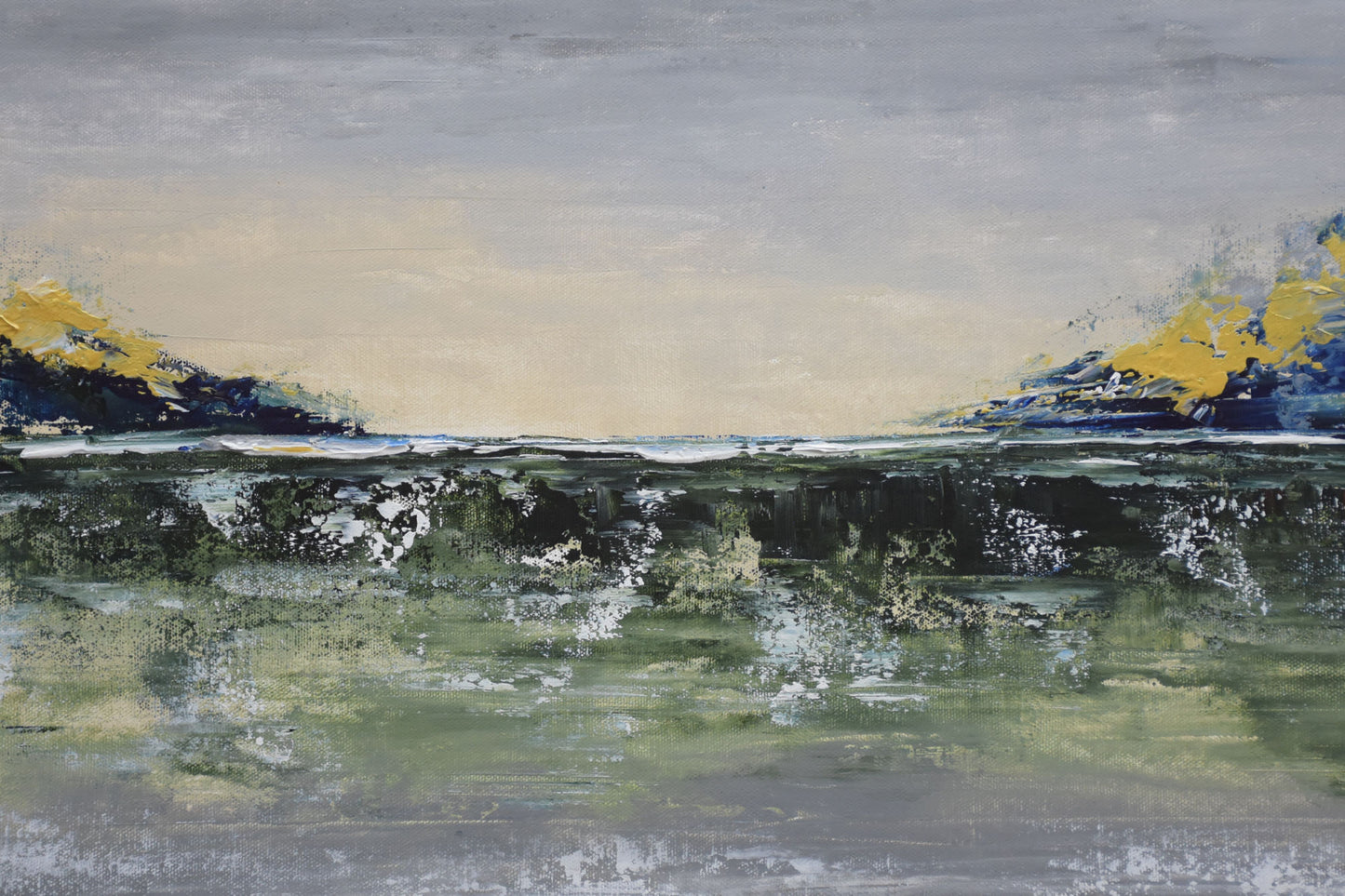 Living on the Edge  Handmade Acrylic on Canvas Wall Painting - Deczo