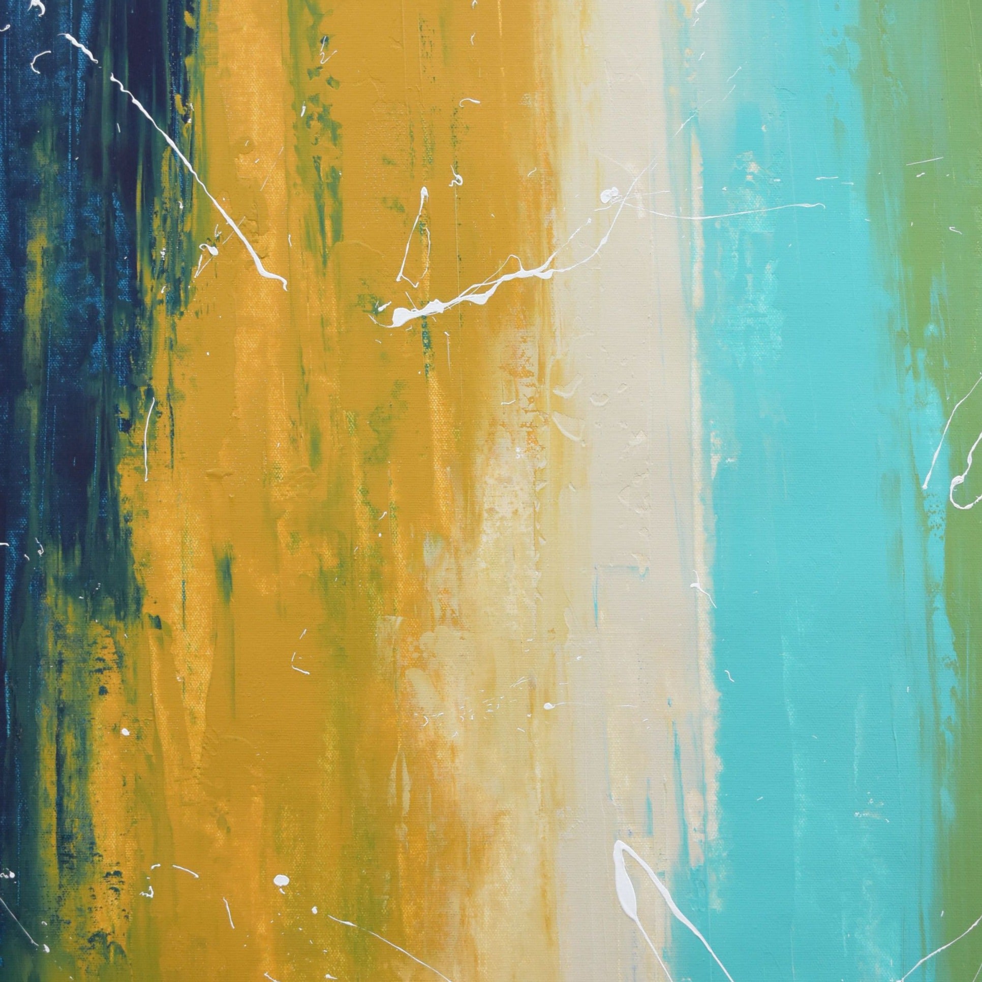 Journey Handmade Acrylic on Canvas Abstract Wall Painting - Deczo