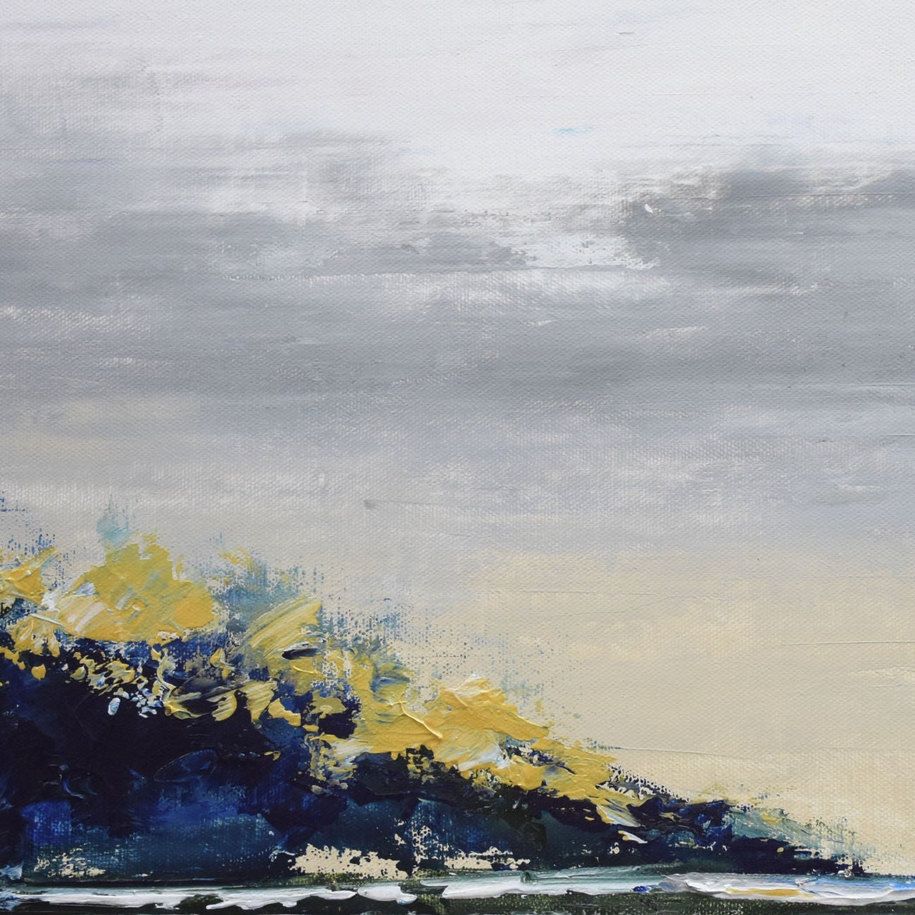 Living on the Edge  Handmade Acrylic on Canvas Wall Painting - Deczo