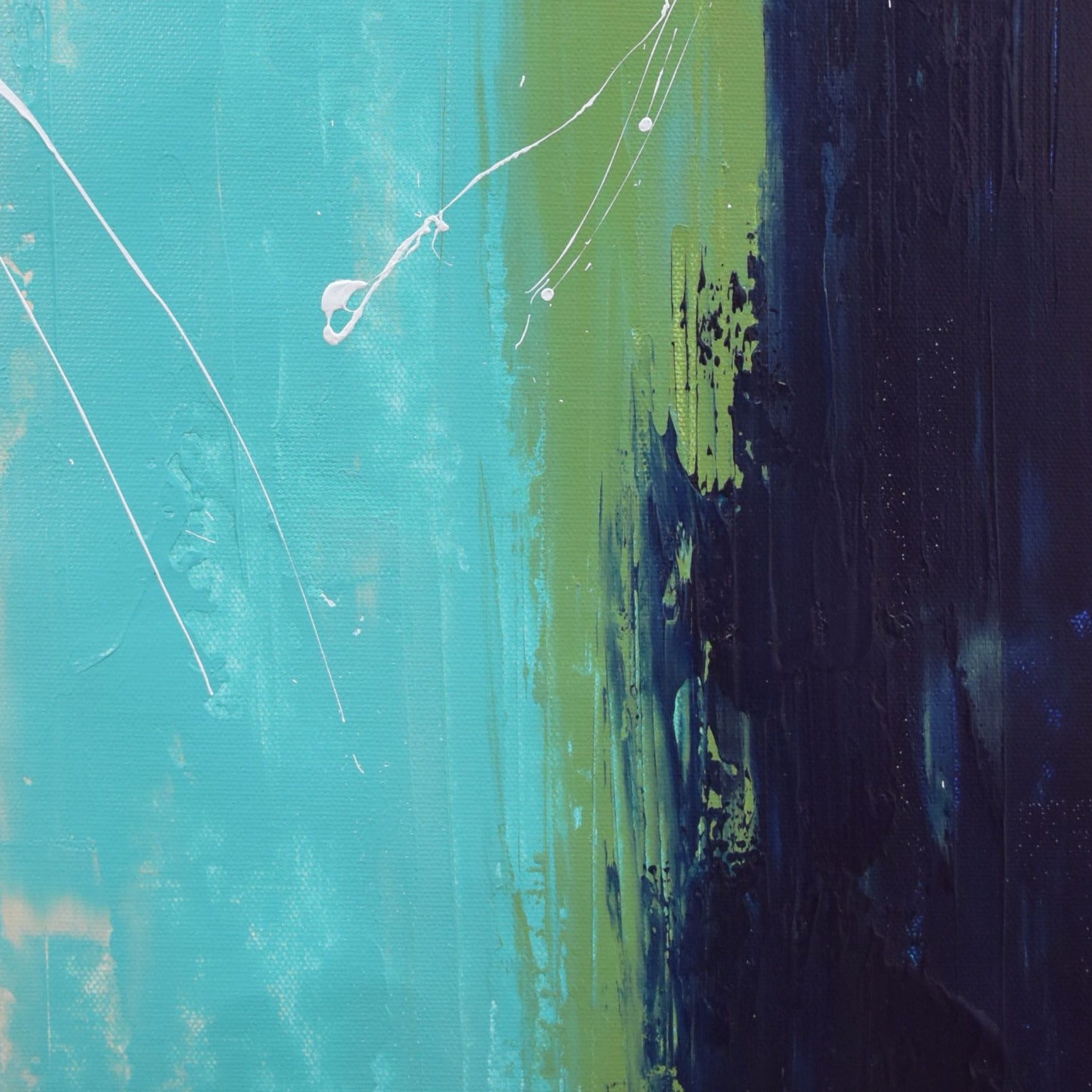 Journey Handmade Acrylic on Canvas Abstract Wall Painting - Deczo