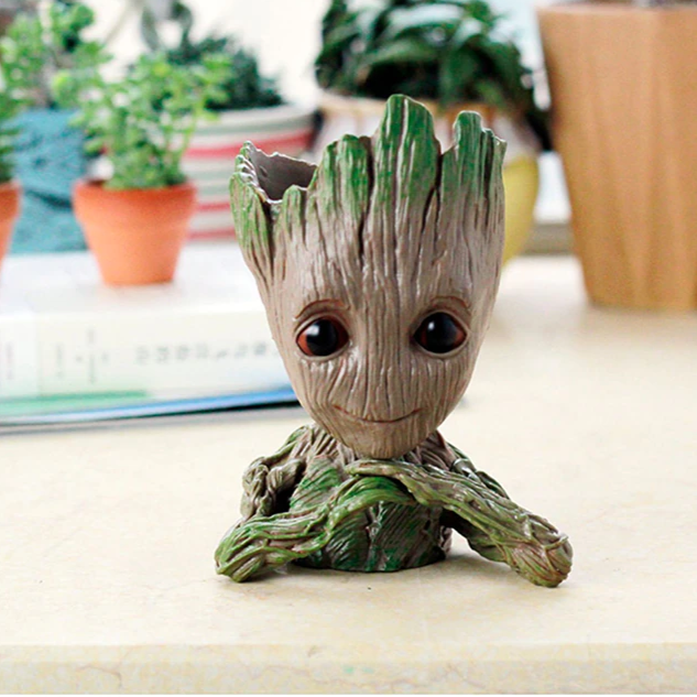 Resting Groot Resin Pot for Succulents - Deczo