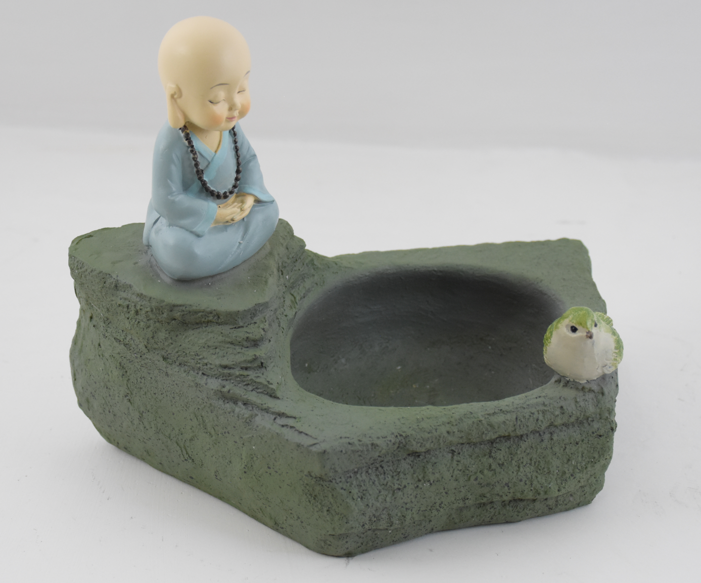Meditating Monk Resin Succulent Pot - Deczo
