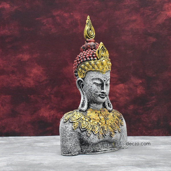 Antique Rustic Buddha in Thinking Position - Deczo